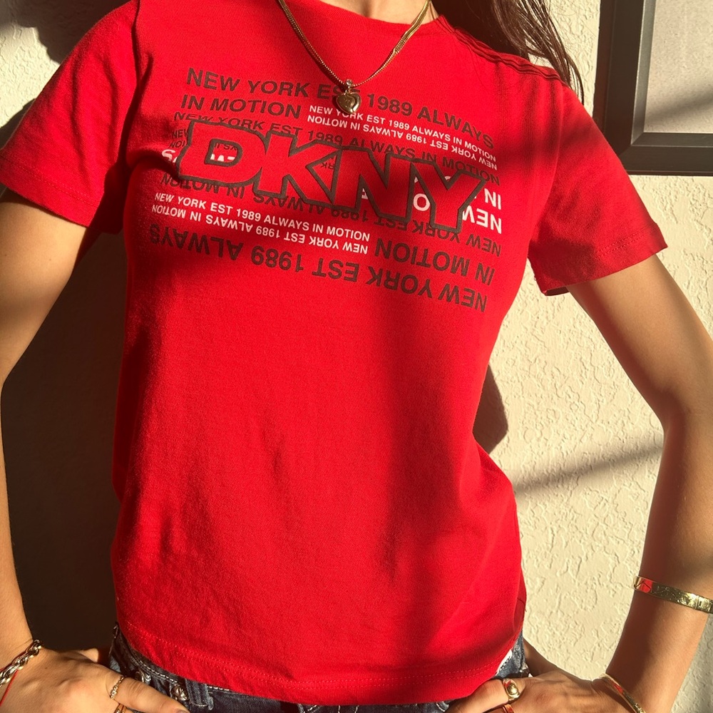 DKNY Red Graphic T-Shirt